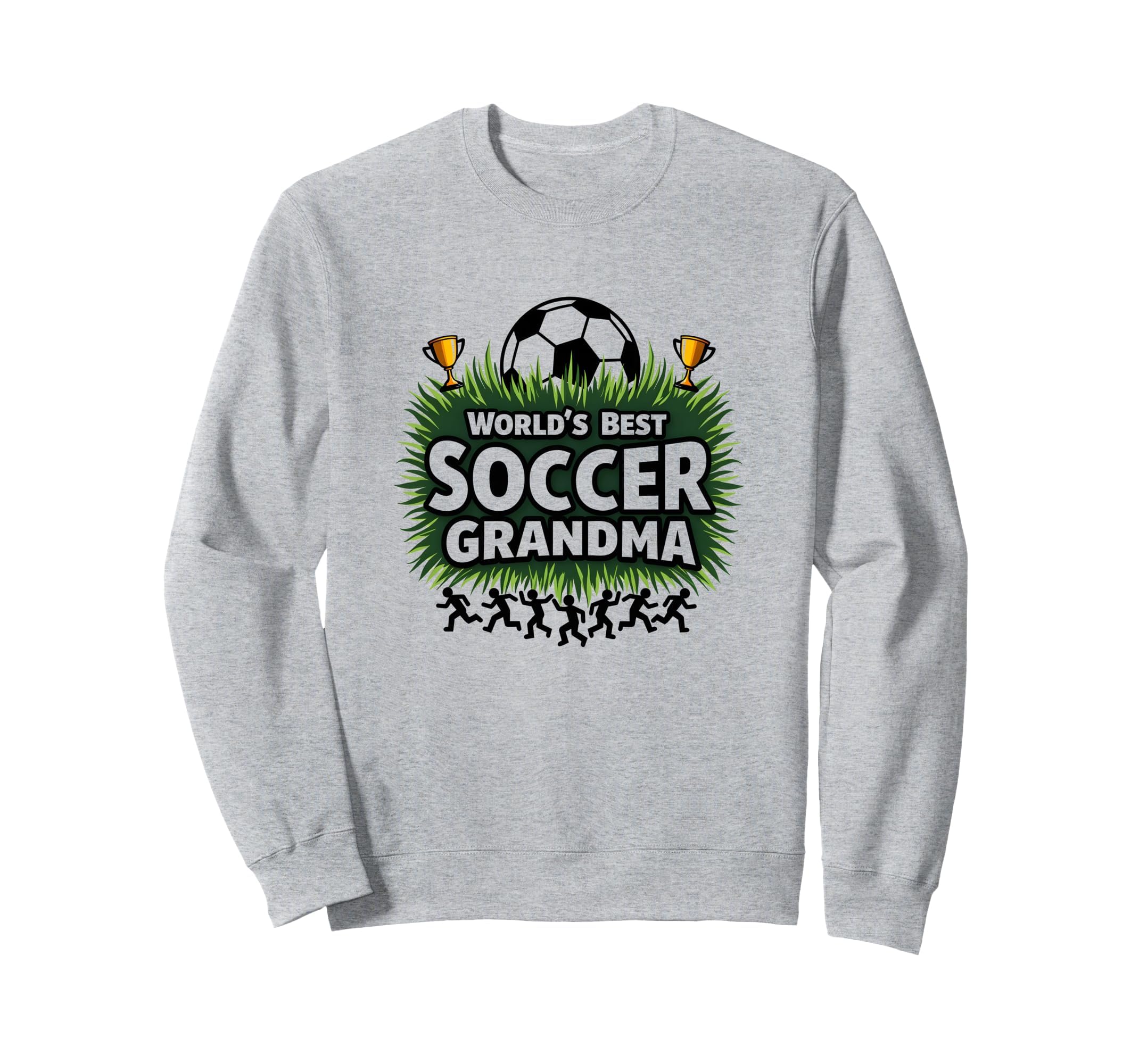 Worlds Best Soccer Grandma Sweatshirt - Custom Art Print for Adults - T-Shirt, Sweatshirt, Hoodie
