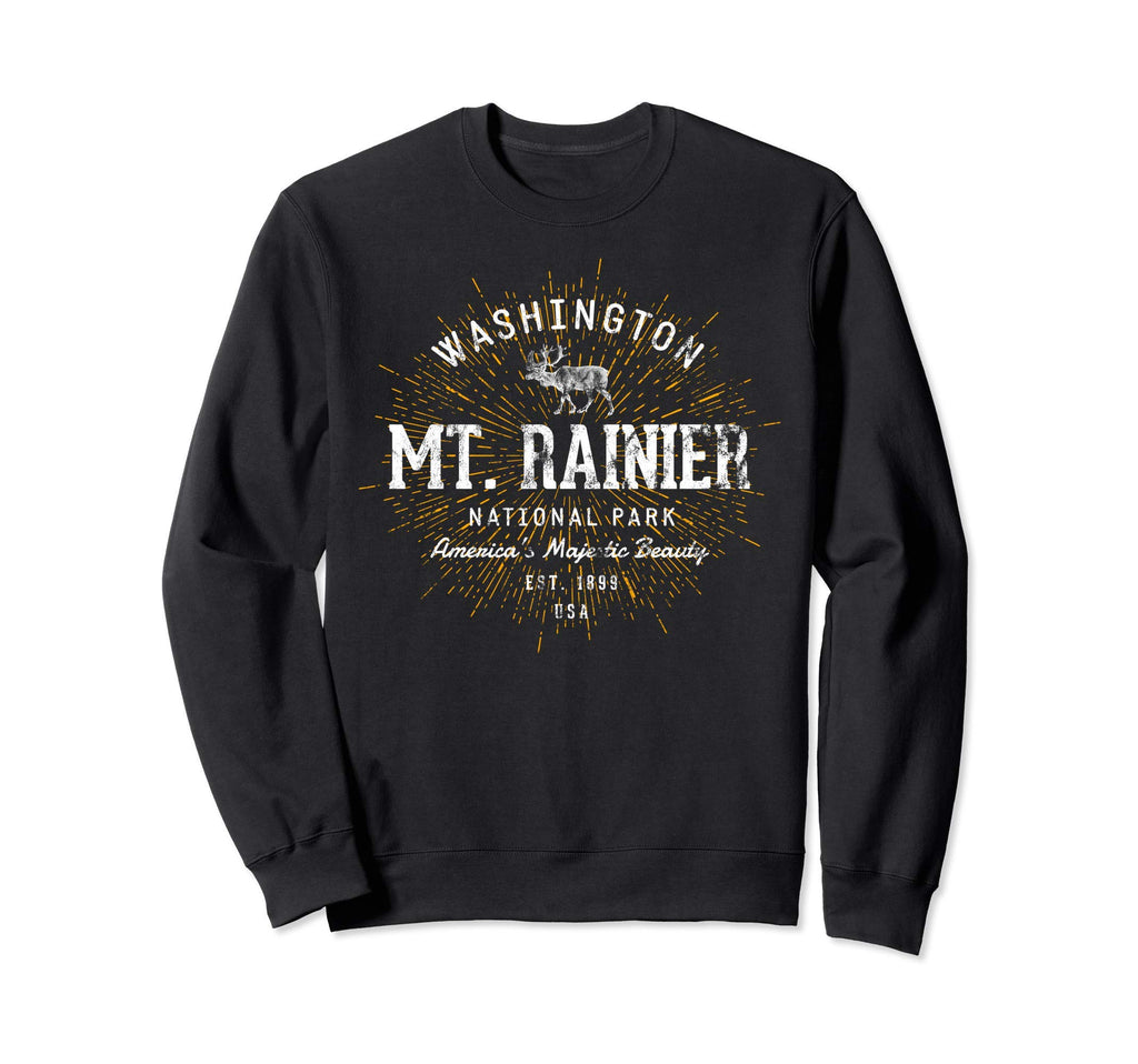 Mt Rainier Mount Rainier National Sweatshirt - Custom Art Print Men Women - T-Shirt, Sweatshirt, Hoodie