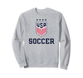 United States Soccer Icon Gray Sweatshirt - Casual Everyday Wear Unisex - T-Shirt, Sweatshirt, Hoodie