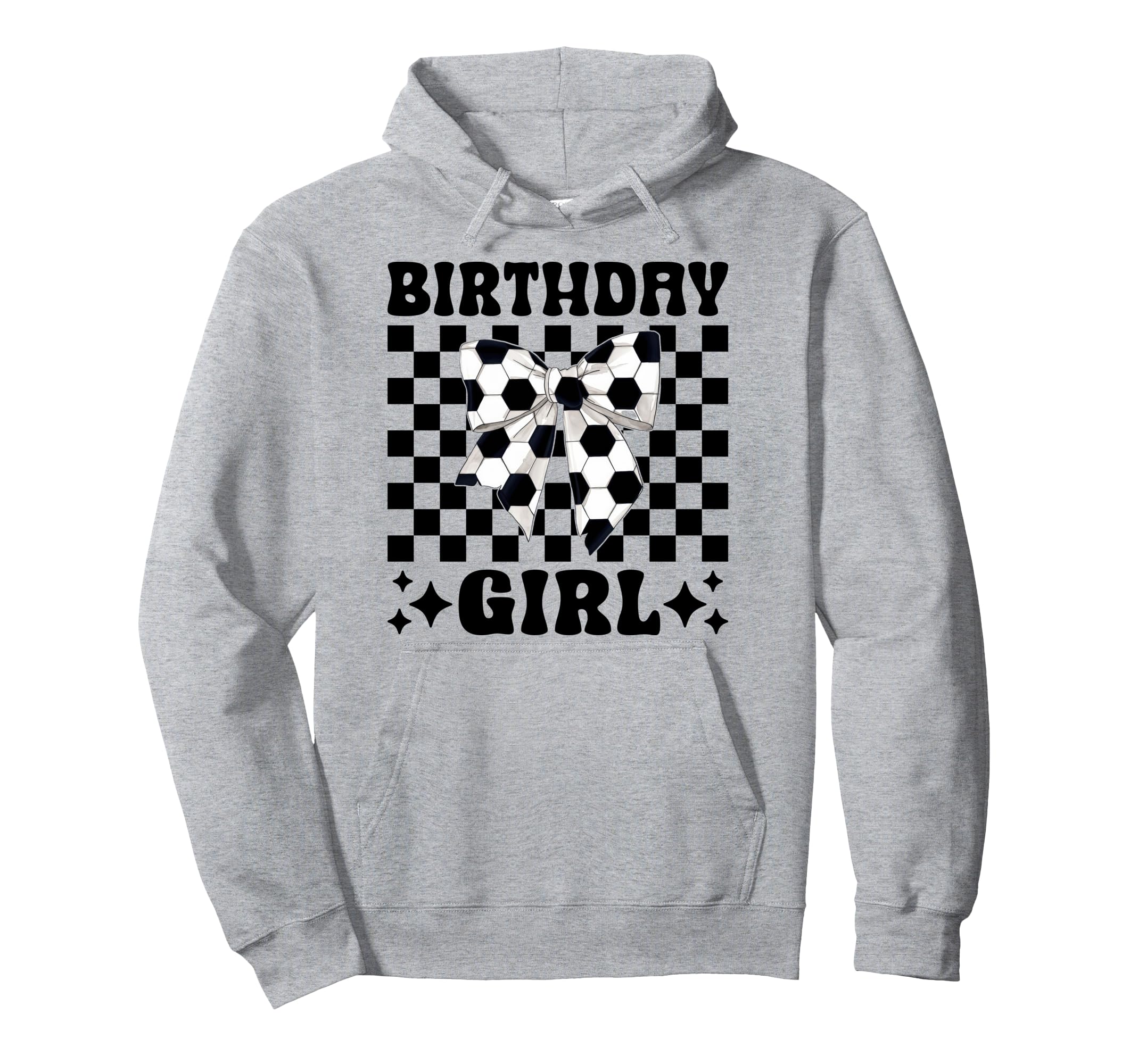 Birthday Soccer Coquette Bow Hoodie - Novelty Apparel for Adults - T-Shirt, Sweatshirt, Hoodie