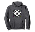 Soccer Ball Heart Mom Fan Casual Hoodie - Trendy Graphic for Adults - T-Shirt, Sweatshirt, Hoodie