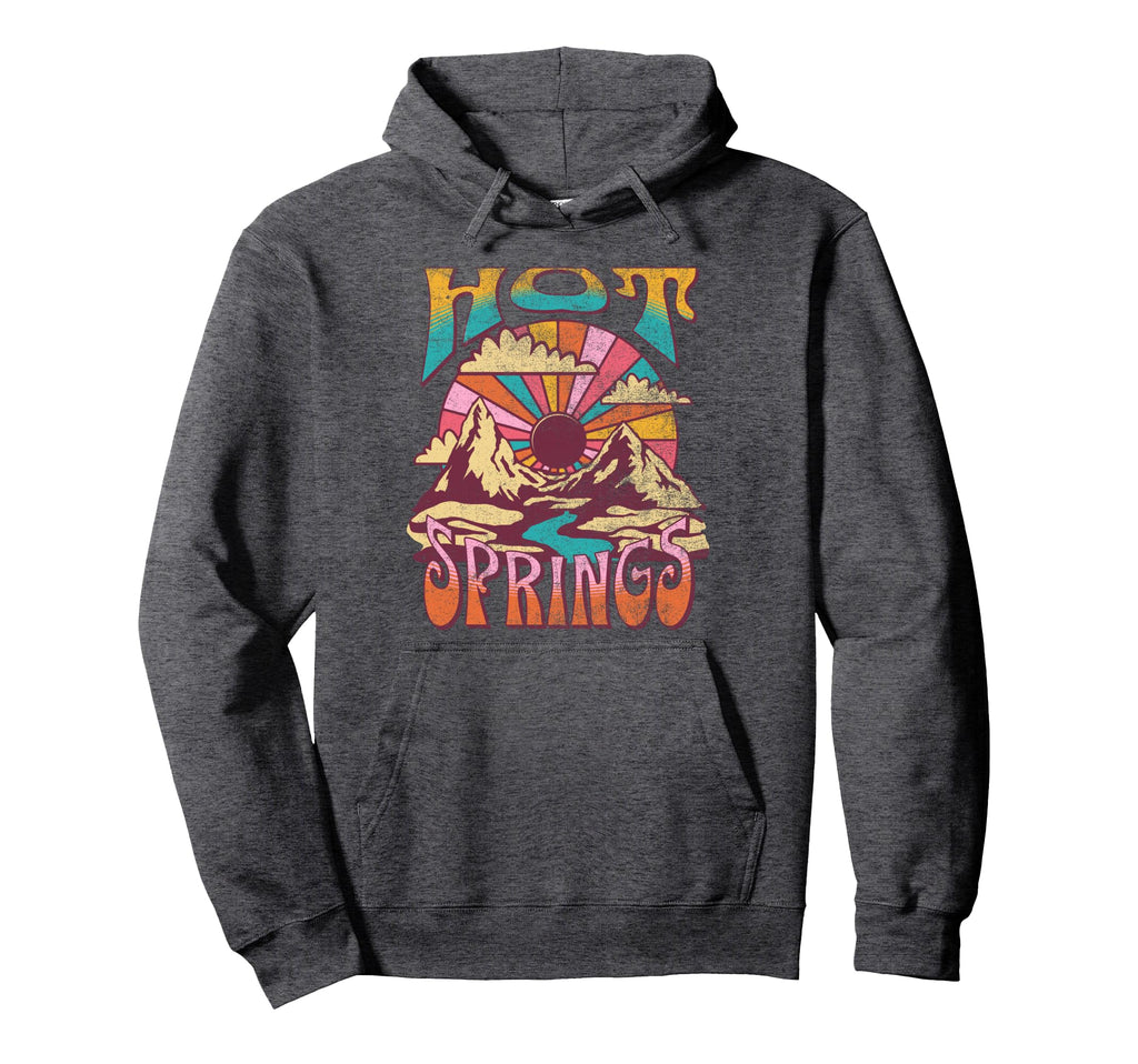 Hot Springs Arkansas Nature Hiking Hoodie - Minimalist Print for Adults - T-Shirt, Sweatshirt, Hoodie