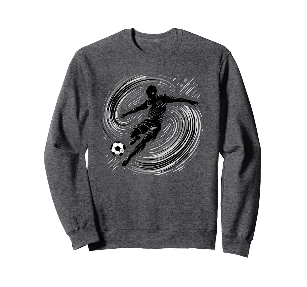 Powerful Soccer Kick And Teen Sweatshirt - Aesthetic Graphic for Adults - T-Shirt, Sweatshirt, Hoodie