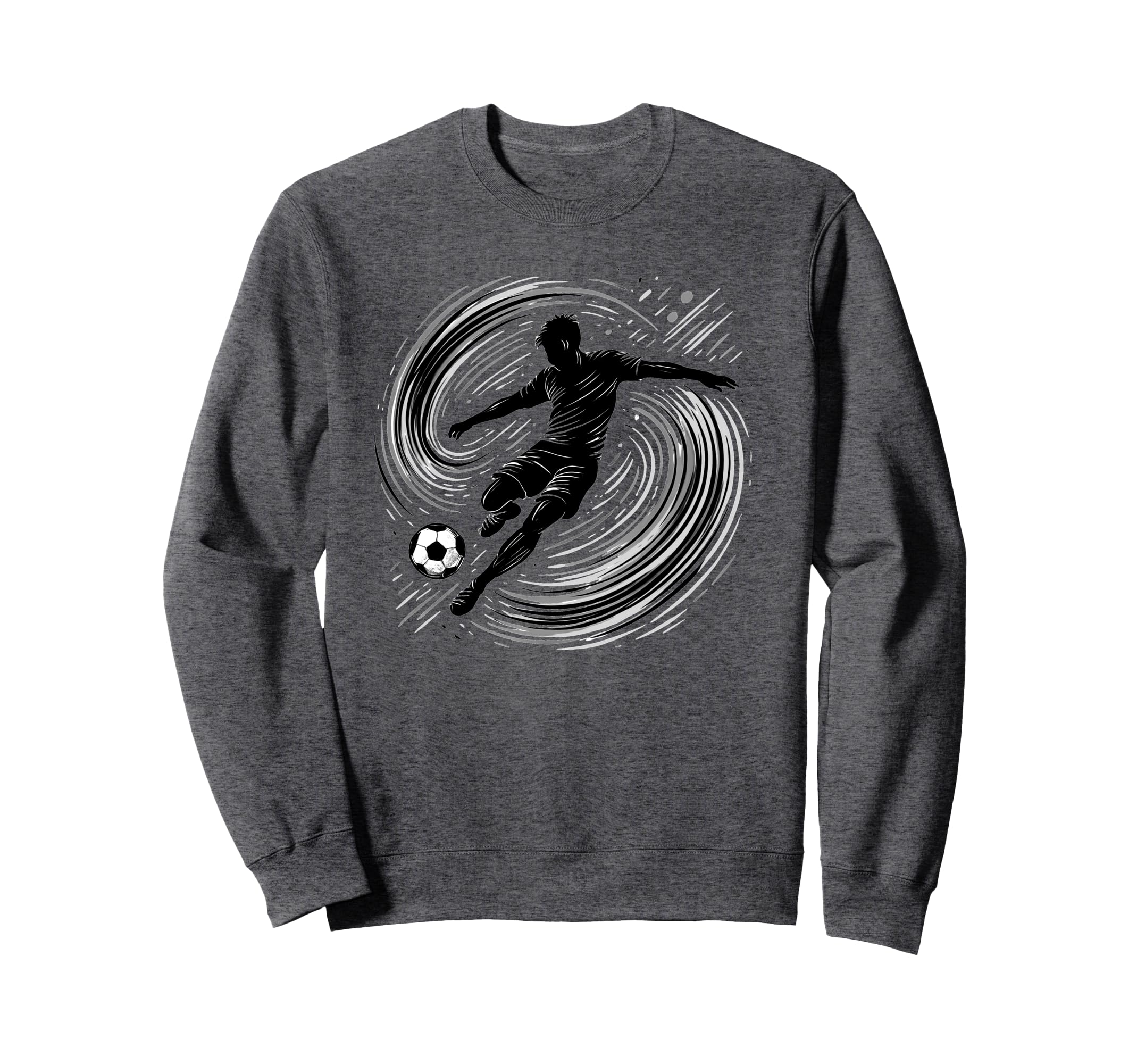 Powerful Soccer Kick And Teen Sweatshirt - Aesthetic Graphic for Adults - T-Shirt, Sweatshirt, Hoodie