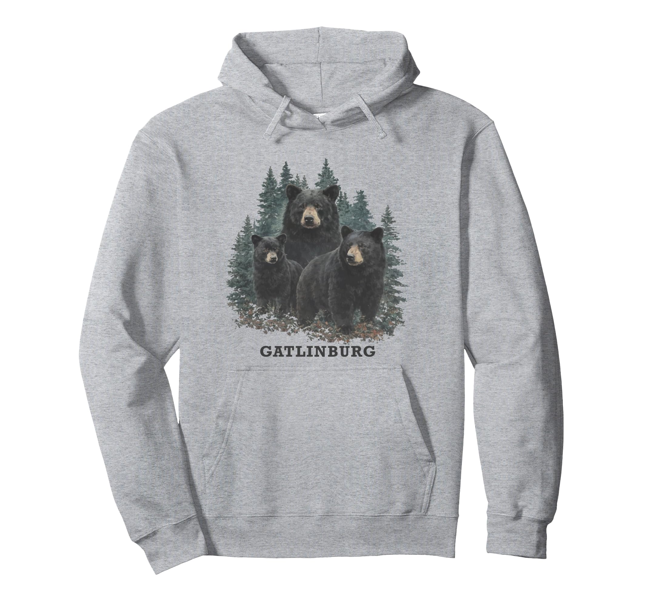 Gatlinburg Tn Outdoors Bear Hoodie - Aesthetic Graphic for Adults - T-Shirt, Sweatshirt, Hoodie