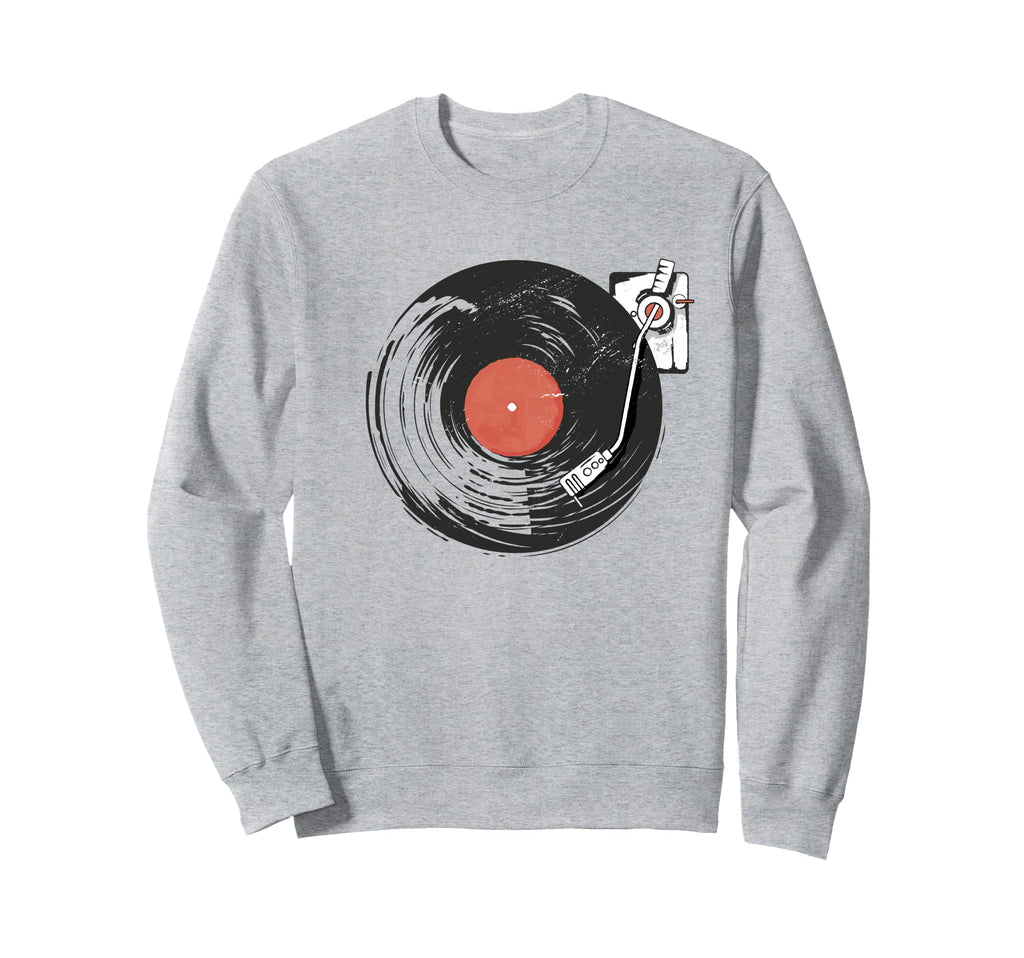 Vinyl Lp Record Player Vinyl Sweatshirt - Aesthetic Graphic Men Women - T-Shirt, Sweatshirt, Hoodie