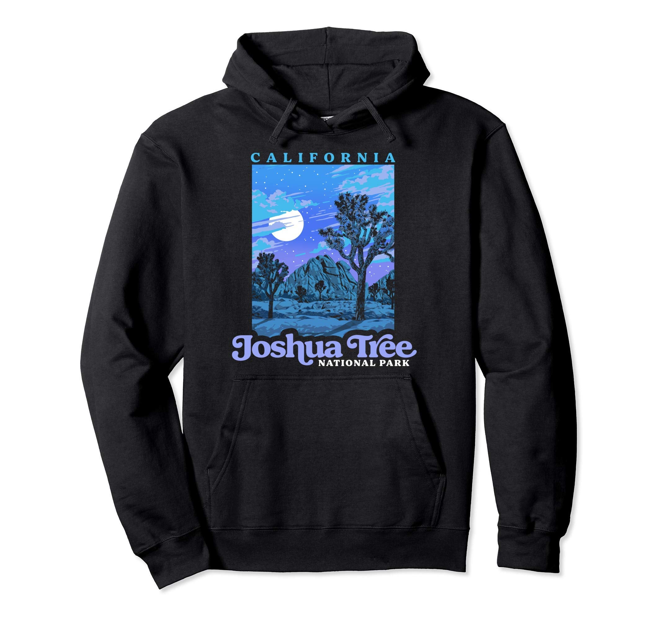 Joshua Tree National Park Night Scene Hoodie - Custom Art Print Men Women - T-Shirt, Sweatshirt, Hoodie