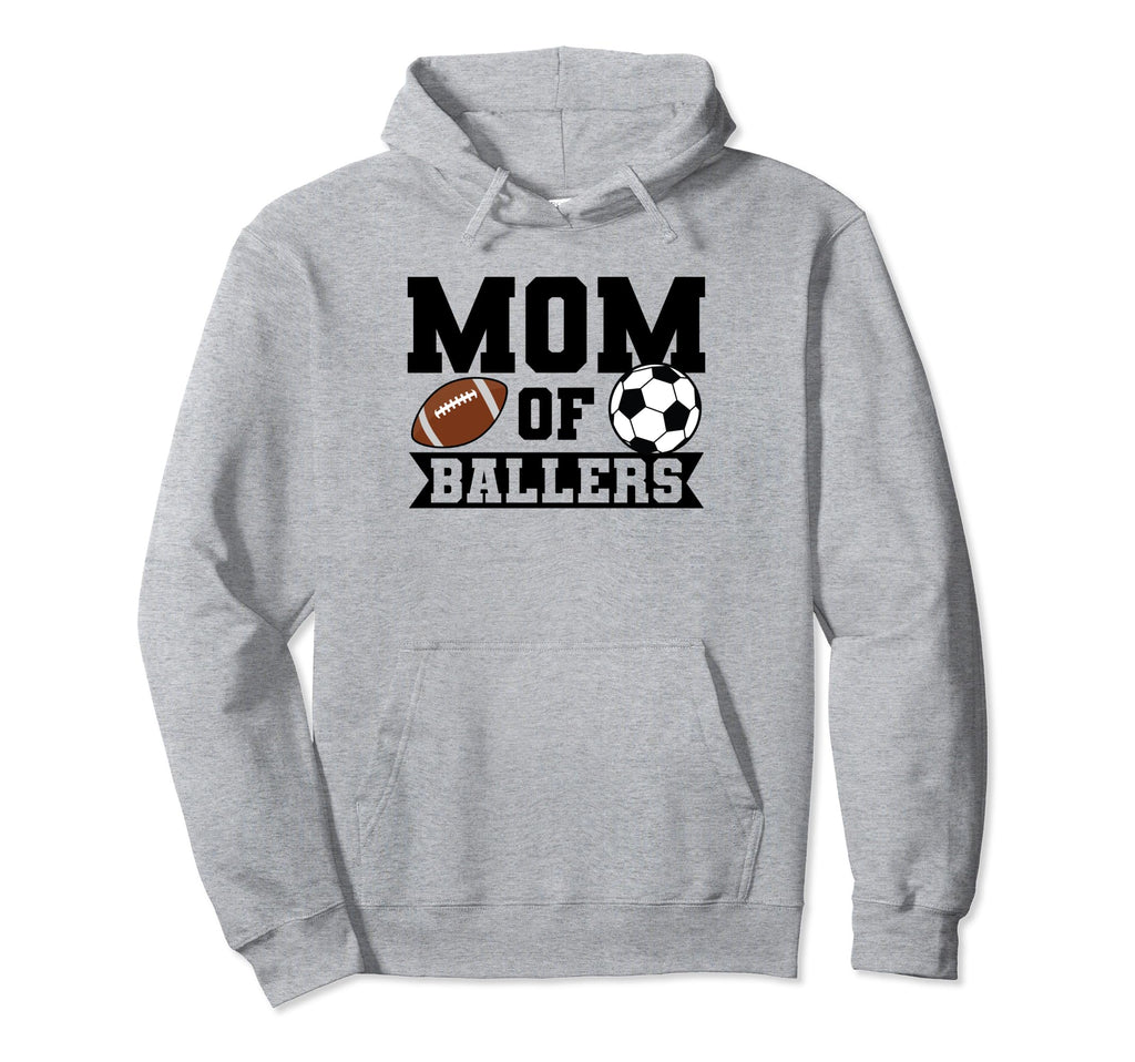 Mom Ballers Soccer Player Hoodie - Casual Everyday Wear Unisex - T-Shirt, Sweatshirt, Hoodie