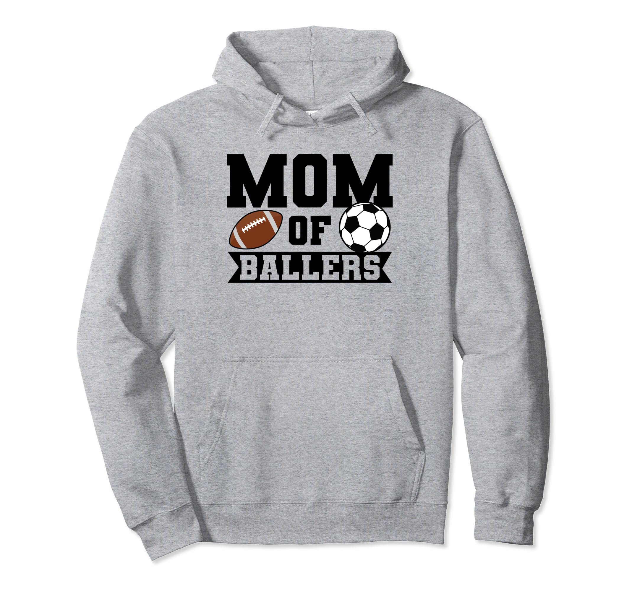 Mom Ballers Soccer Player Hoodie - Casual Everyday Wear Unisex - T-Shirt, Sweatshirt, Hoodie
