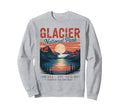 Glacier National Park Mountains Hiker Sweatshirt - Trendy Graphic Men Women - T-Shirt, Sweatshirt, Hoodie
