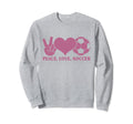 Peace Love Soccer Soccer Player Sweatshirt - Minimalist Print for Adults - T-Shirt, Sweatshirt, Hoodie