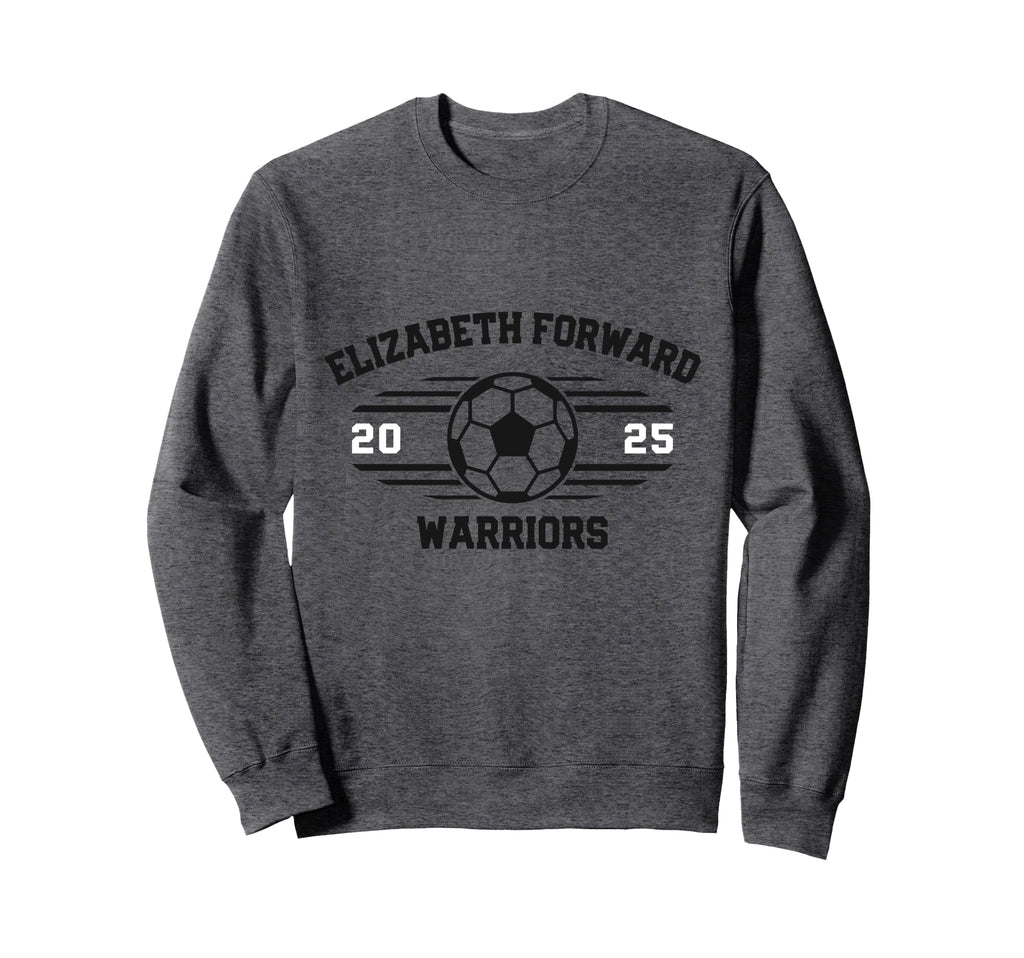 Elizabeth Forward Warriors Soccer Sweatshirt - Unique Graphic Men Women - T-Shirt, Sweatshirt, Hoodie