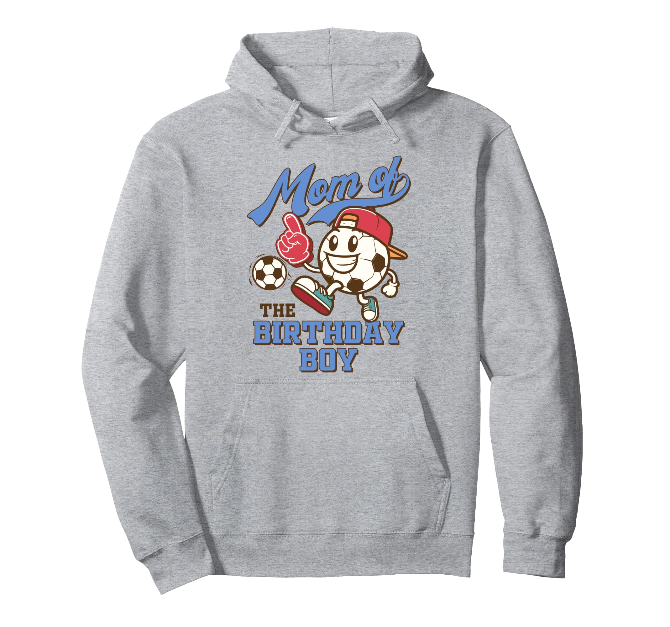 Soccer Mama Birthday Party Mom Son Hoodie - Custom Art Print for Adults - T-Shirt, Sweatshirt, Hoodie