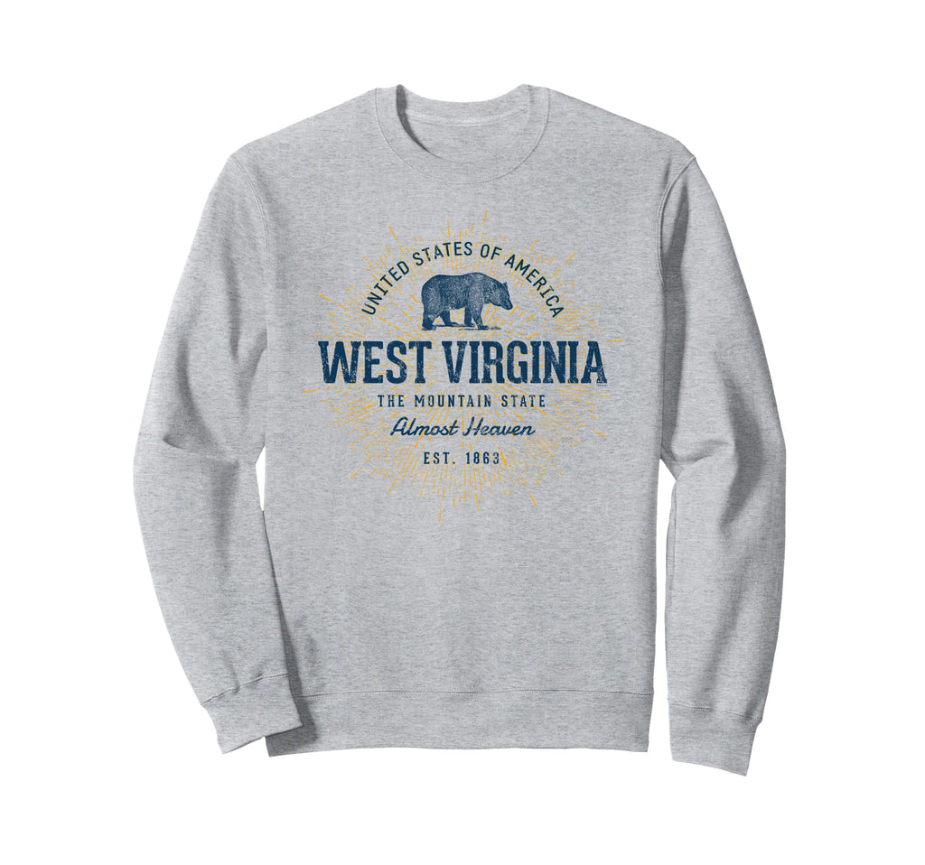 State West Virginia Sweatshirt - Custom Art Print Unisex - T-Shirt, Sweatshirt, Hoodie
