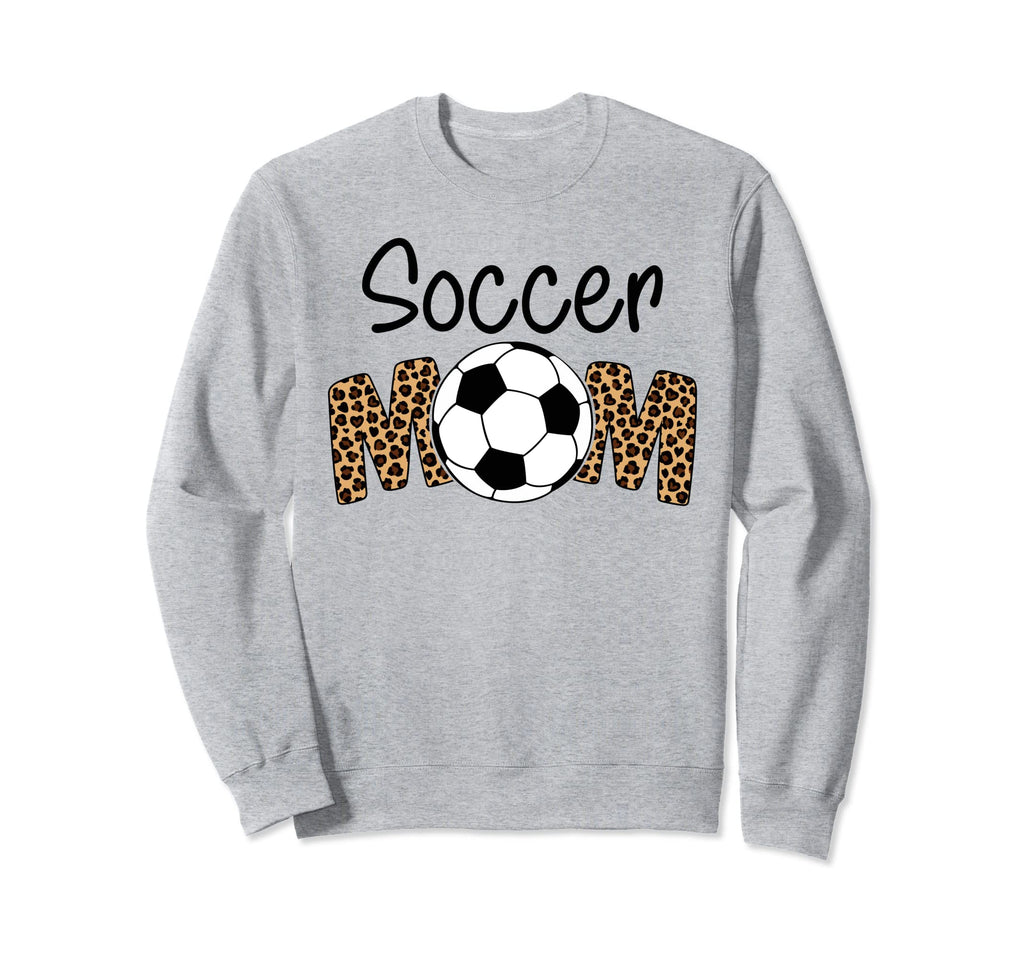 Soccer Mom Leopard Funny Soccer Mom Sweatshirt - Fun Novelty Design Unisex - T-Shirt, Sweatshirt, Hoodie