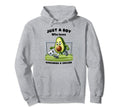 Just Who Loves Avocado And Soccer Funny Hoodie - Trendy Graphic Men Women - T-Shirt, Sweatshirt, Hoodie
