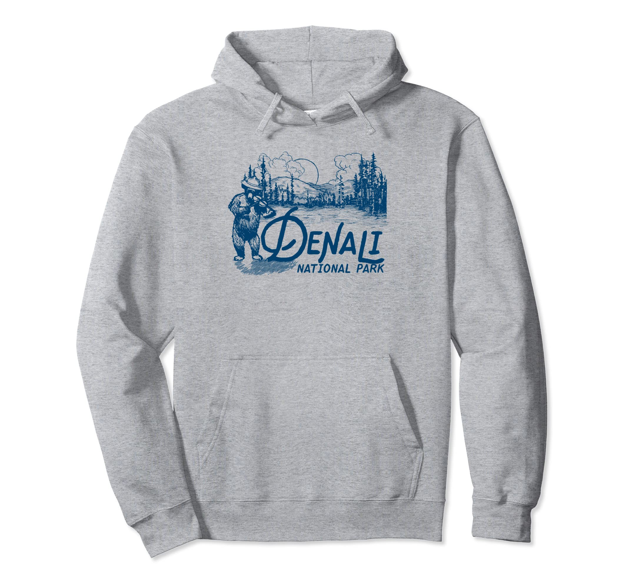 Denali National Park Alaska Fiddle Hoodie - Streetwear Style for Adults - T-Shirt, Sweatshirt, Hoodie
