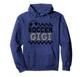 Soccer Gigi Checker Checkered Hoodie - Unique Graphic for Adults - T-Shirt, Sweatshirt, Hoodie