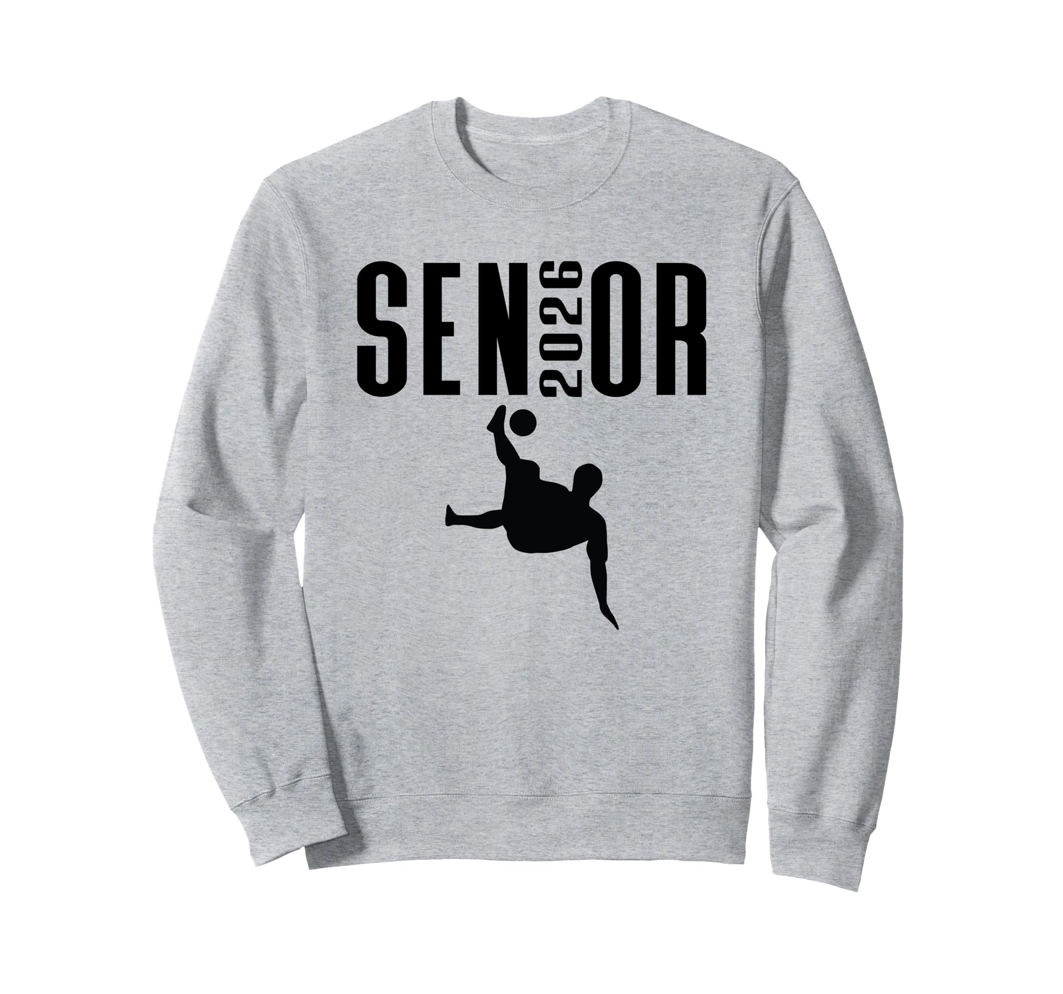 Senior 2026 Soccer Silhouette Sweatshirt - Minimalist Print for Adults - T-Shirt, Sweatshirt, Hoodie