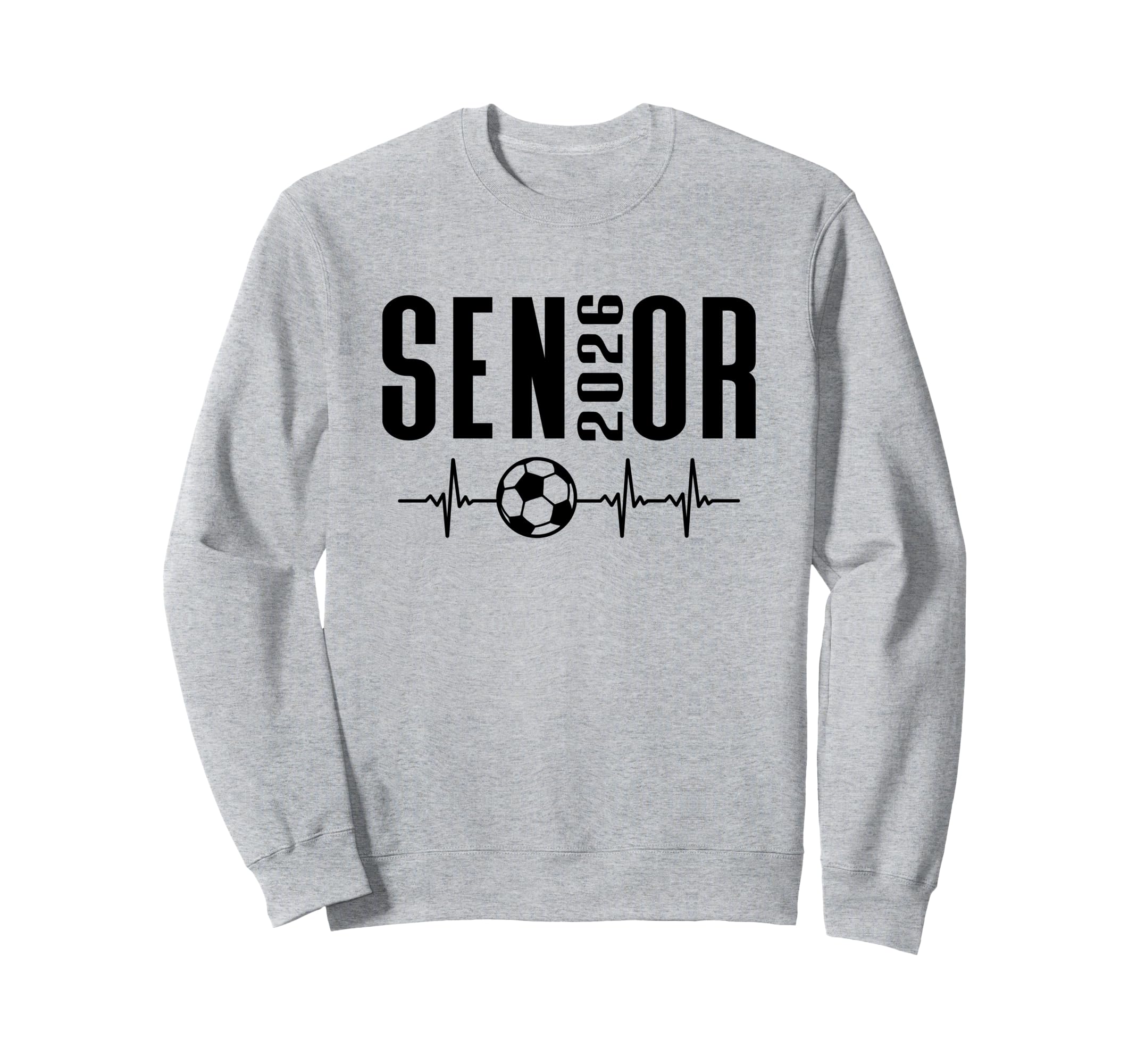 Senior 2026 Soccer Heartbeat Class 26 Sweatshirt - Custom Art Print Unisex - T-Shirt, Sweatshirt, Hoodie