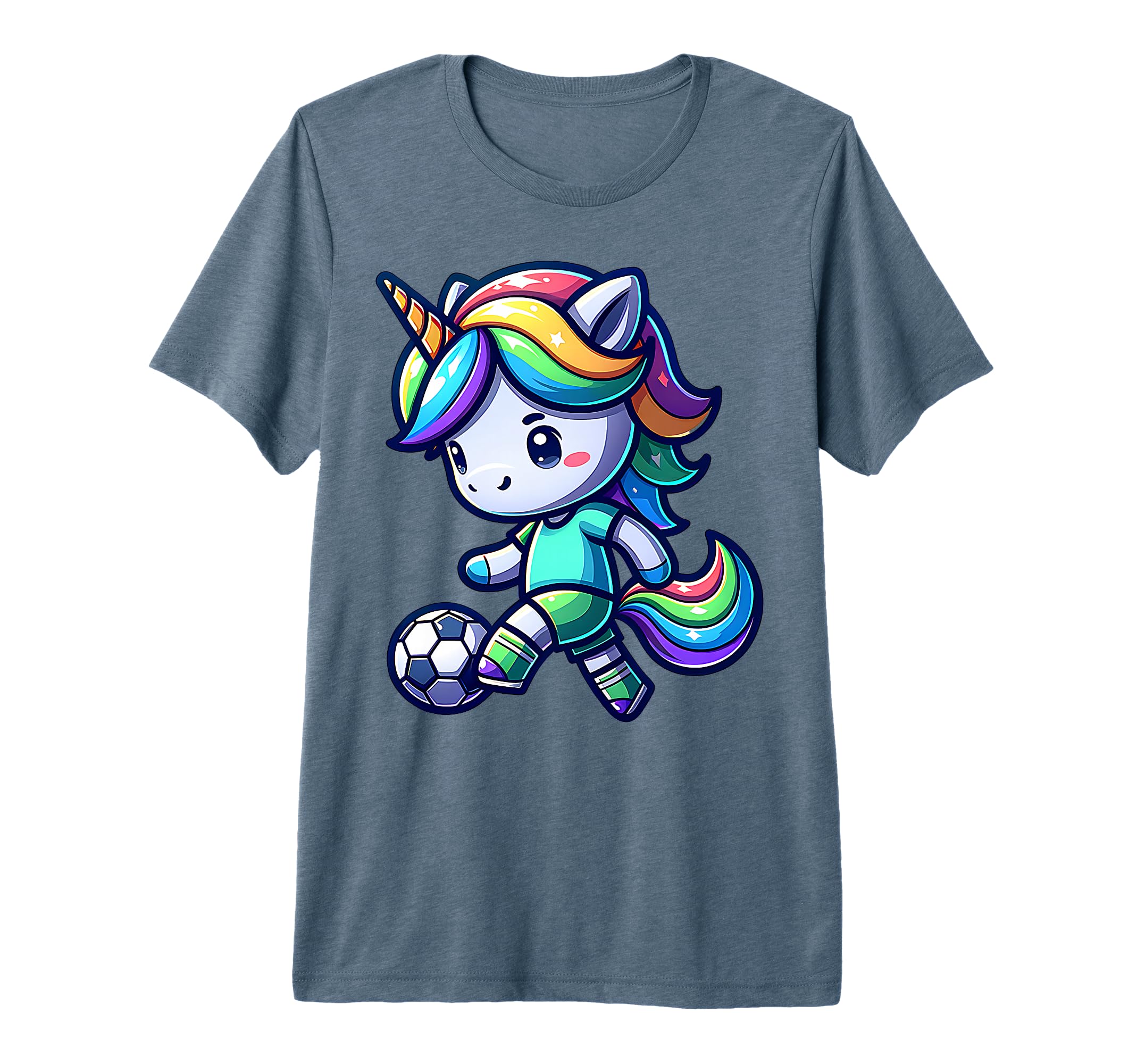 Footballer Unicorn Fans Soccer Team T-Shirt - Unique Graphic Men Women - T-Shirt, Sweatshirt, Hoodie