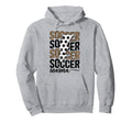 Soccer Mama Leopard Soccer Mom Soccer Hoodie - Novelty Apparel for Adults - T-Shirt, Sweatshirt, Hoodie