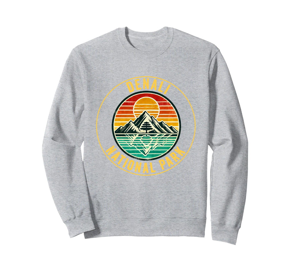 Denali National Park Souvenir Alaska Sweatshirt - Minimalist Print Unisex - T-Shirt, Sweatshirt, Hoodie
