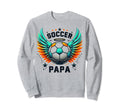 Soccer Papa Family Matching Dad Sweatshirt - Minimalist Print for Adults - T-Shirt, Sweatshirt, Hoodie