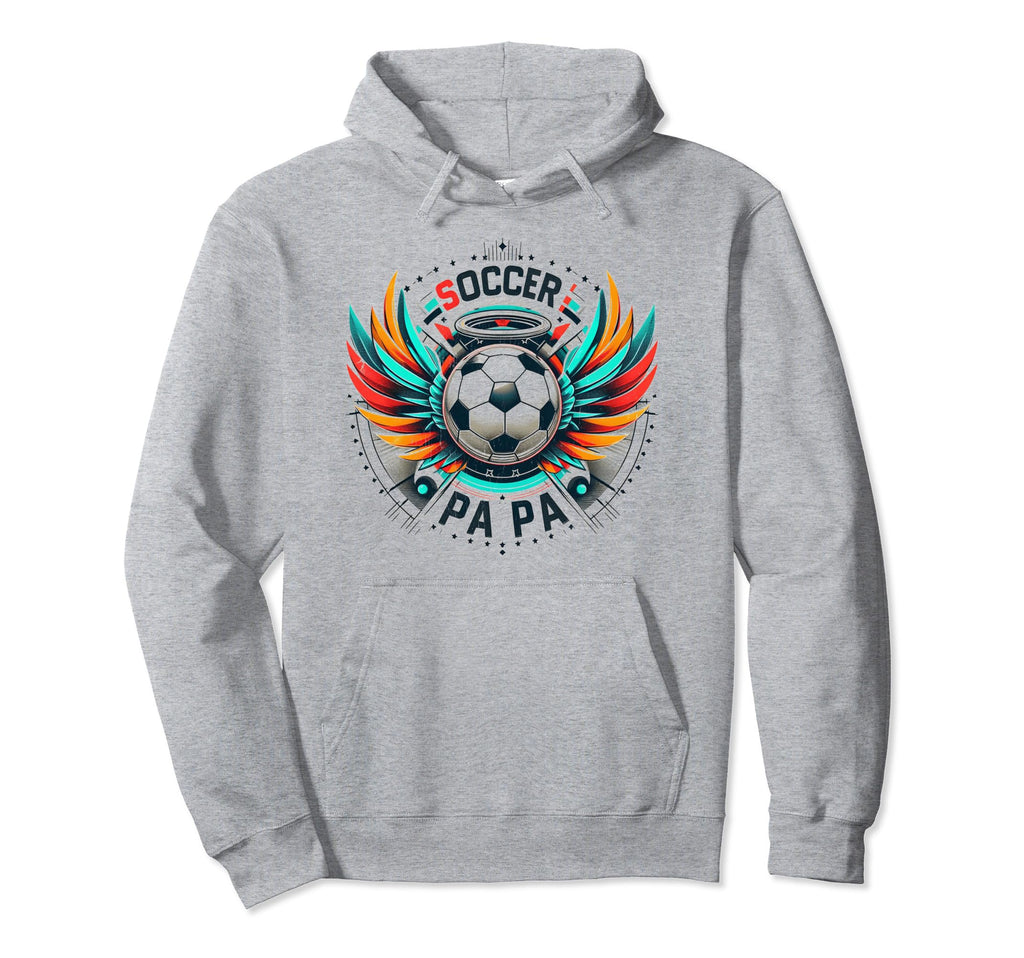 Soccer Papa Family Matching Dad Fathers Day Hoodie - Novelty Apparel Unisex - T-Shirt, Sweatshirt, Hoodie