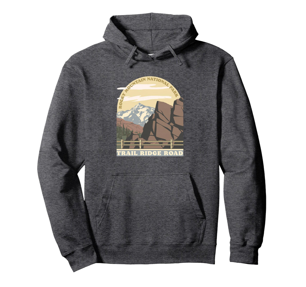 Rocky Mountain National Park Trail Ridge Hoodie - Novelty Apparel Unisex - T-Shirt, Sweatshirt, Hoodie