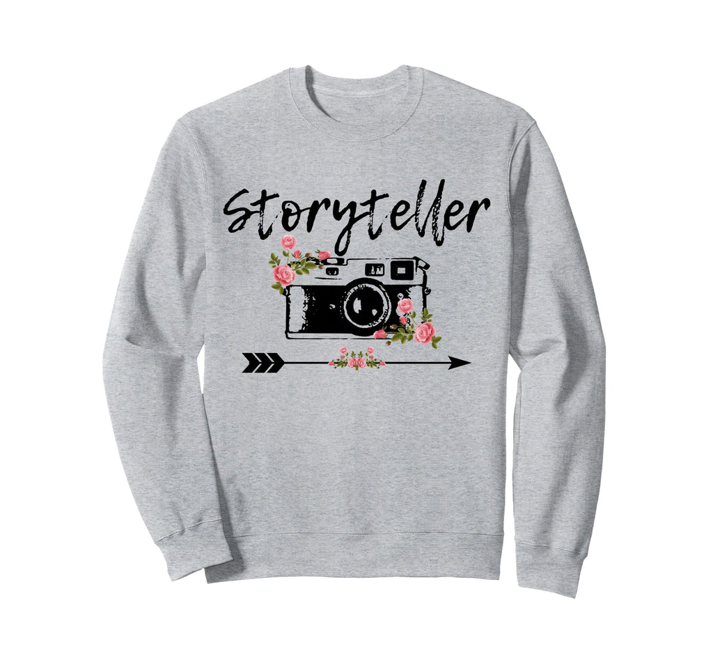 Photographer Story Plate Floral Sweatshirt - Minimalist Print Unisex - T-Shirt, Sweatshirt, Hoodie
