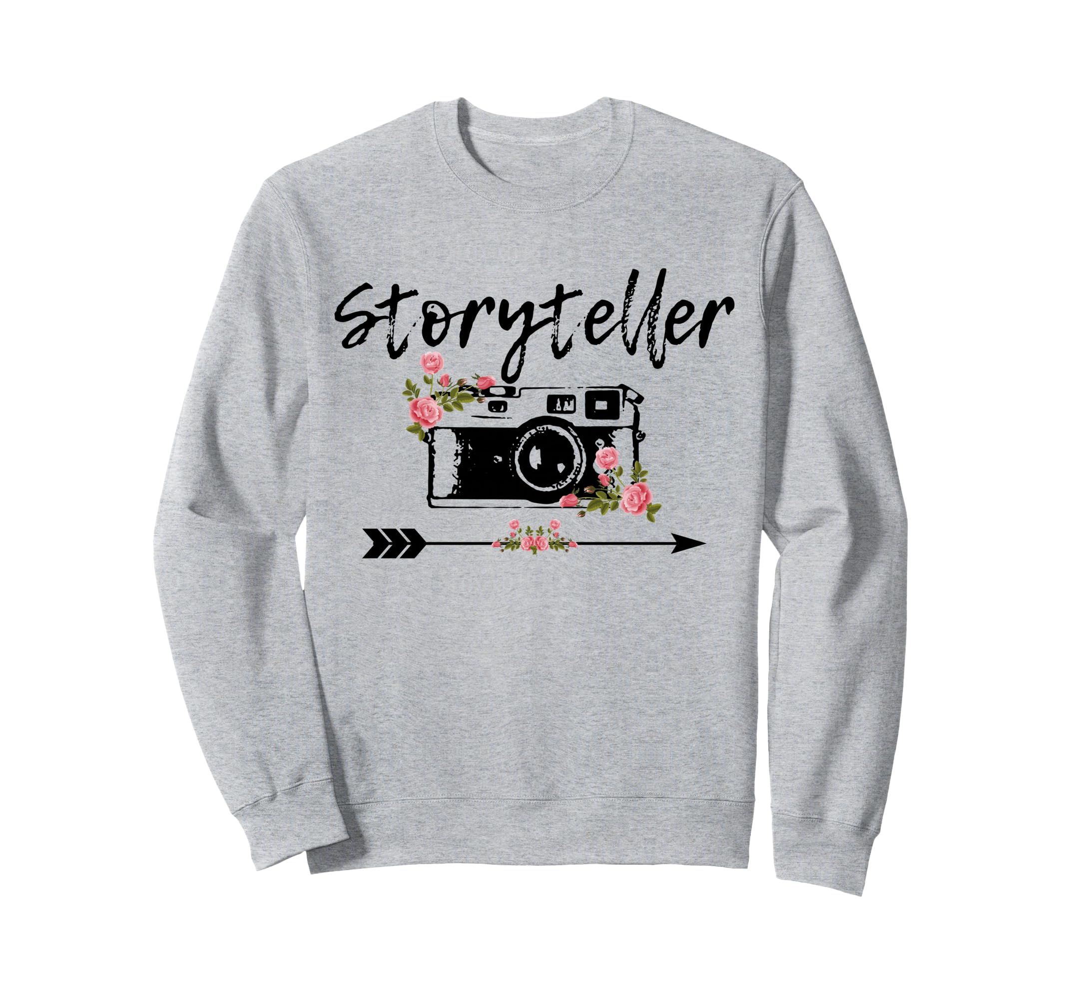 Photographer Story Plate Floral Sweatshirt - Minimalist Print Unisex - T-Shirt, Sweatshirt, Hoodie