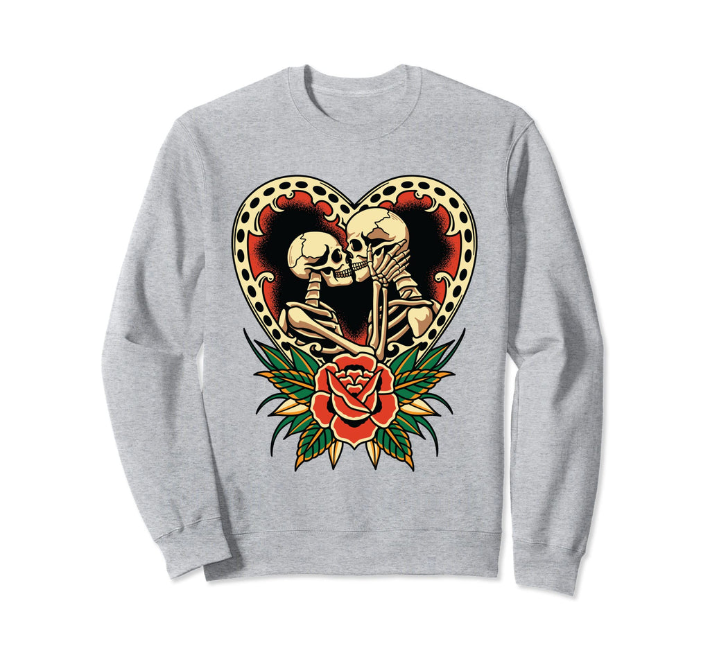 Lovers American Traditional Tattoo Sweatshirt - Novelty Apparel Men Women - T-Shirt, Sweatshirt, Hoodie