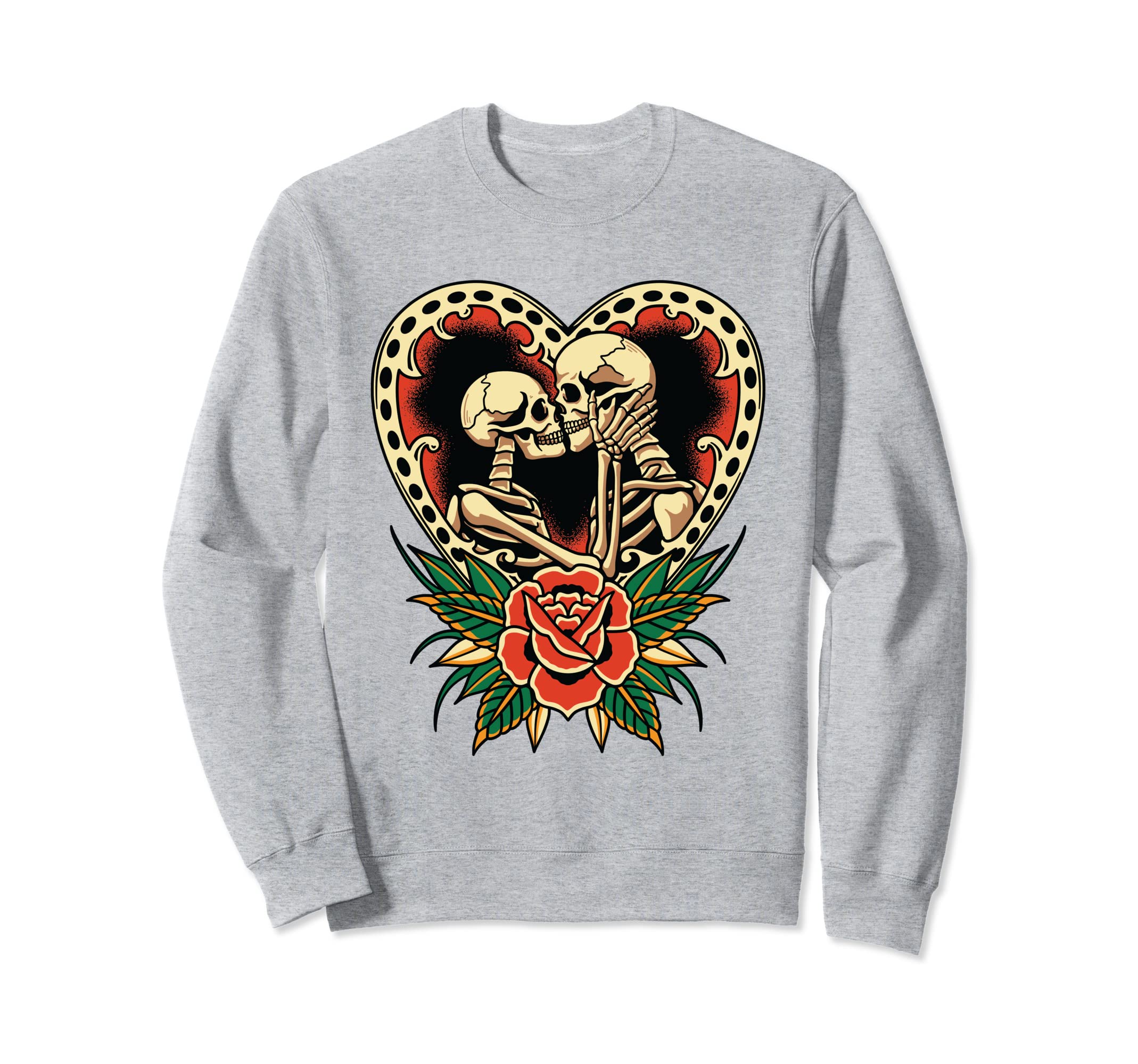 Lovers American Traditional Tattoo Sweatshirt - Novelty Apparel Men Women - T-Shirt, Sweatshirt, Hoodie