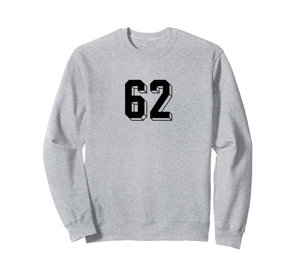 Number 62 80S 90S Soccer Team Sweatshirt - Trendy Graphic for Adults - T-Shirt, Sweatshirt, Hoodie
