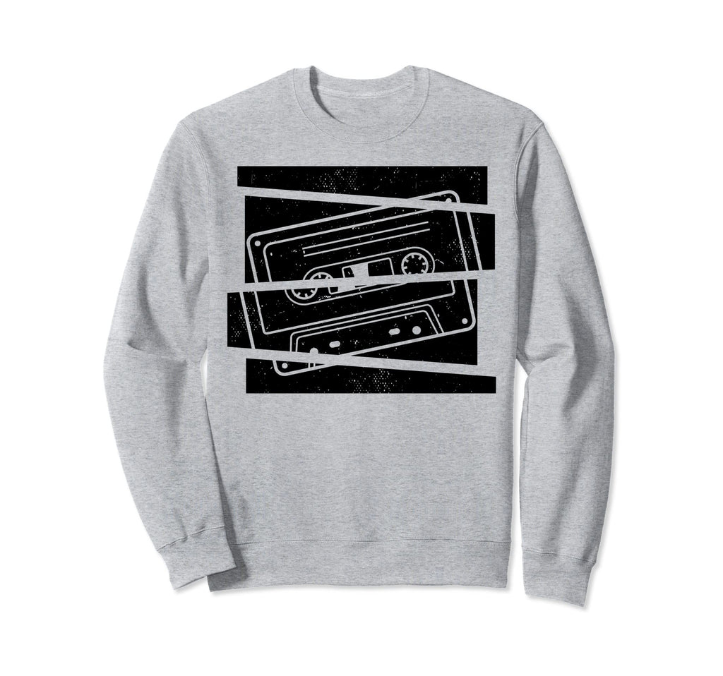 Mixtape Cassette Tape Oldschool Sweatshirt - Minimalist Print for Adults - T-Shirt, Sweatshirt, Hoodie