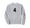 Number 4 80S 90S Soccer Team Sweatshirt - Casual Everyday Wear for Adults - T-Shirt, Sweatshirt, Hoodie