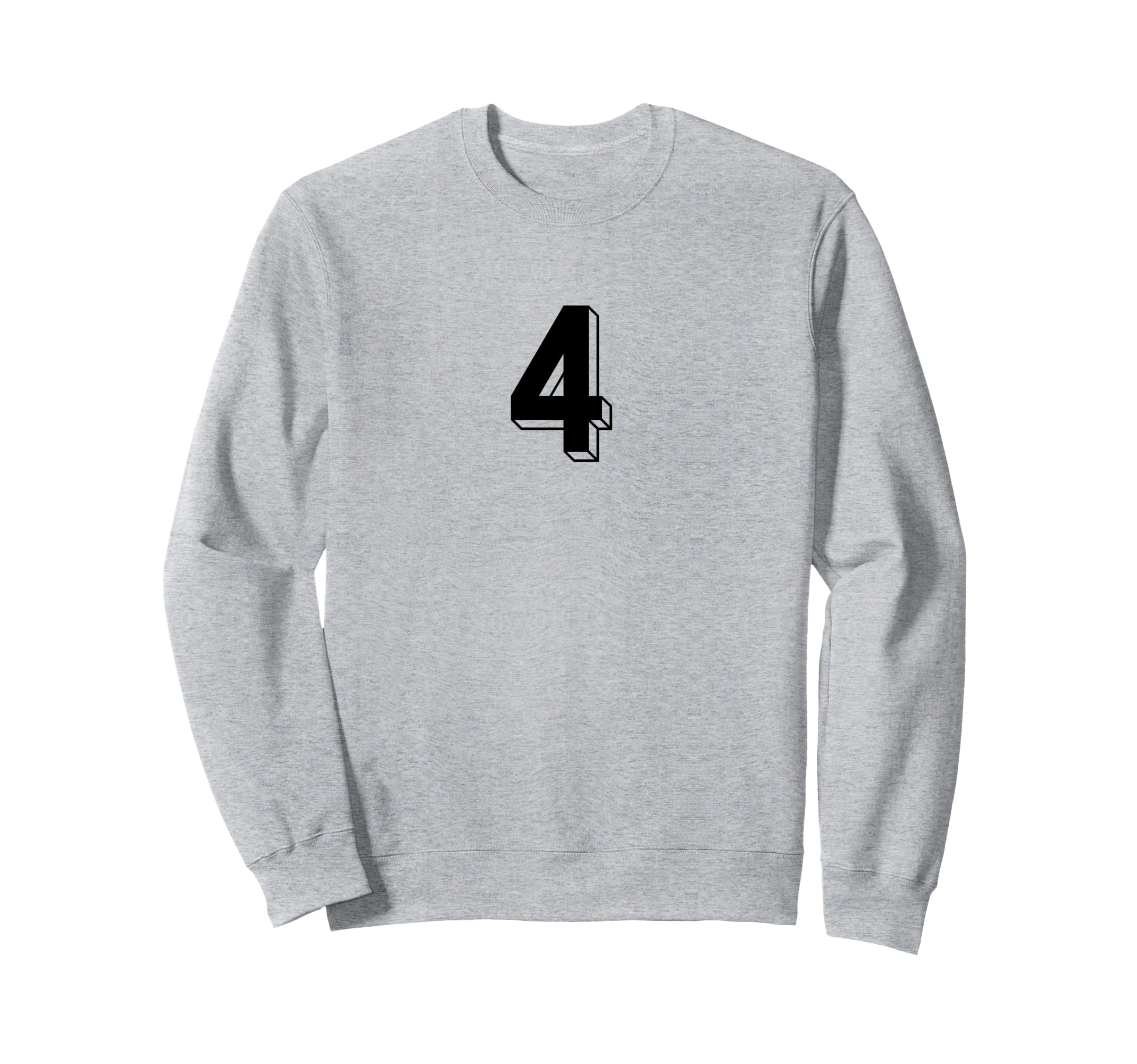 Number 4 80S 90S Soccer Team Sweatshirt - Casual Everyday Wear for Adults - T-Shirt, Sweatshirt, Hoodie