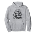My Heart Is That Field Soccer Hoodie - Minimalist Print Unisex - T-Shirt, Sweatshirt, Hoodie