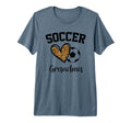 Soccer Grandma Leopard Heart Funny T-Shirt - Fun Novelty Design Unisex - T-Shirt, Sweatshirt, Hoodie