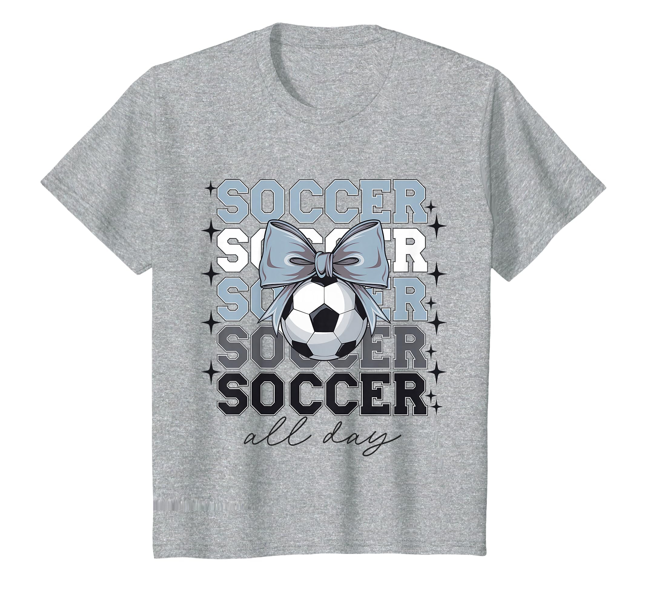 Groovy Soccer Coquette Bow Soccer All T-Shirt - Novelty Apparel Men Women - T-Shirt, Sweatshirt, Hoodie