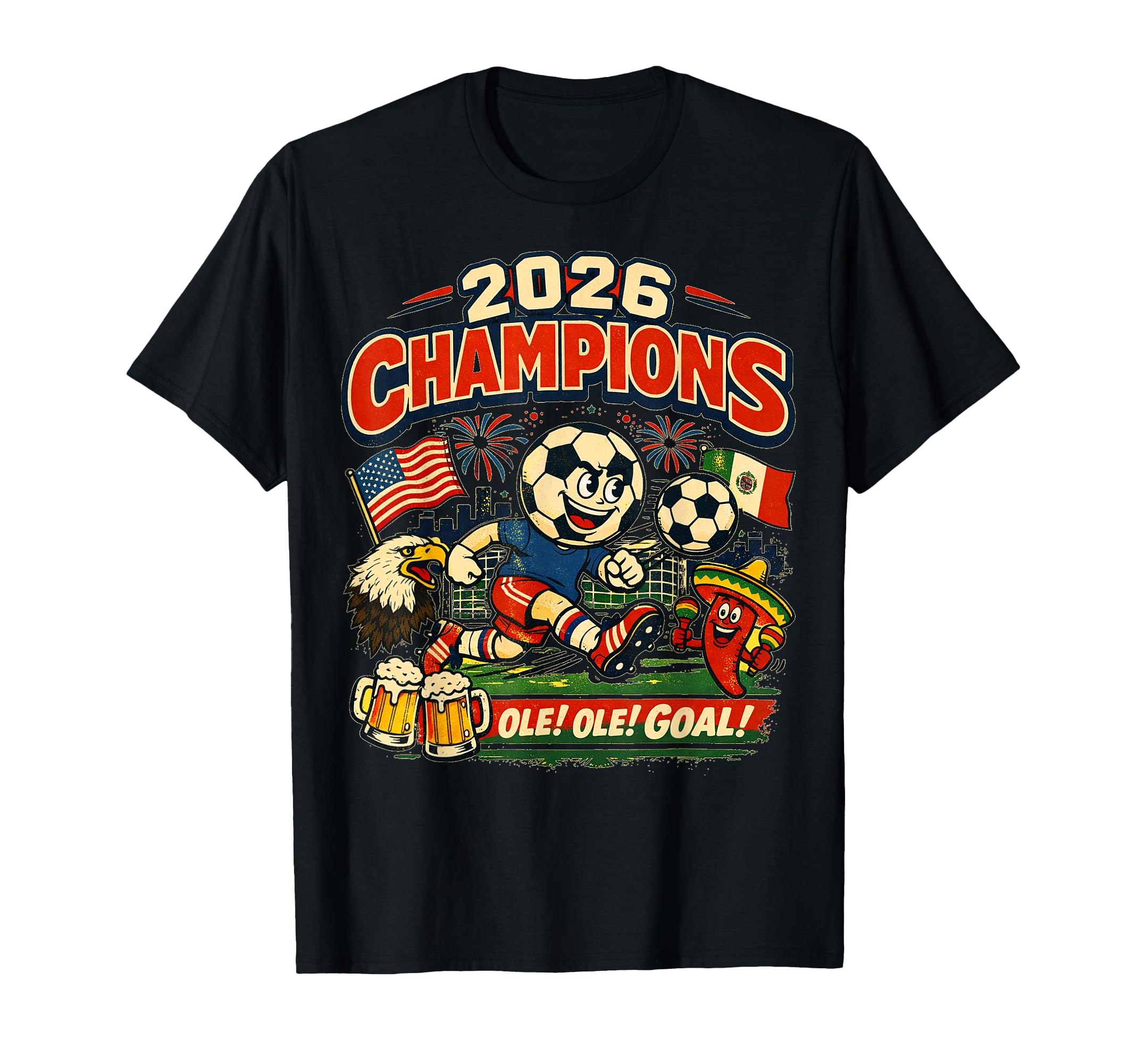 Soccer Champions 2026 Foodball Futbal T-Shirt - Streetwear Style Unisex - T-Shirt, Sweatshirt, Hoodie