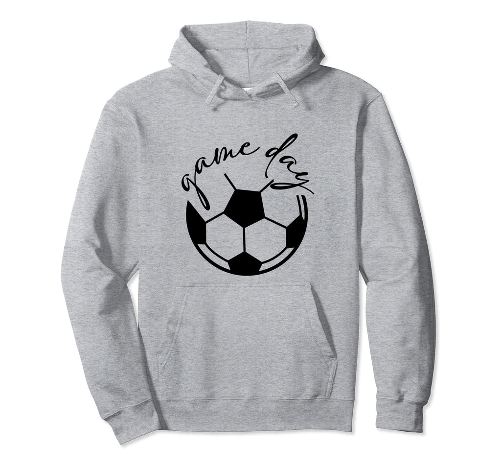 Game Day Soccer Mom Grey Hoodie - Fun Novelty Design Men Women - T-Shirt, Sweatshirt, Hoodie