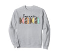 Proud Soccer Mama Mom Leopard Sweatshirt - Minimalist Print for Adults - T-Shirt, Sweatshirt, Hoodie