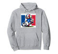 Poodle Loves Soccer Hoodie - Aesthetic Graphic for Adults - T-Shirt, Sweatshirt, Hoodie