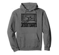 Soccer Goalie Goalkeeper Jesus Saves Hoodie - Fun Novelty Design Unisex - T-Shirt, Sweatshirt, Hoodie