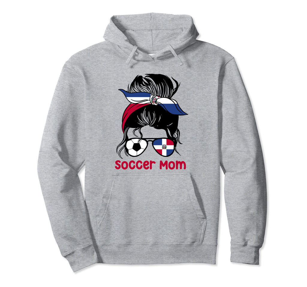 Soccer Mom Dominican Messy Bun Hoodie - Casual Everyday Wear Men Women - T-Shirt, Sweatshirt, Hoodie