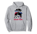 Soccer Mom Dominican Messy Bun Hoodie - Casual Everyday Wear Men Women - T-Shirt, Sweatshirt, Hoodie