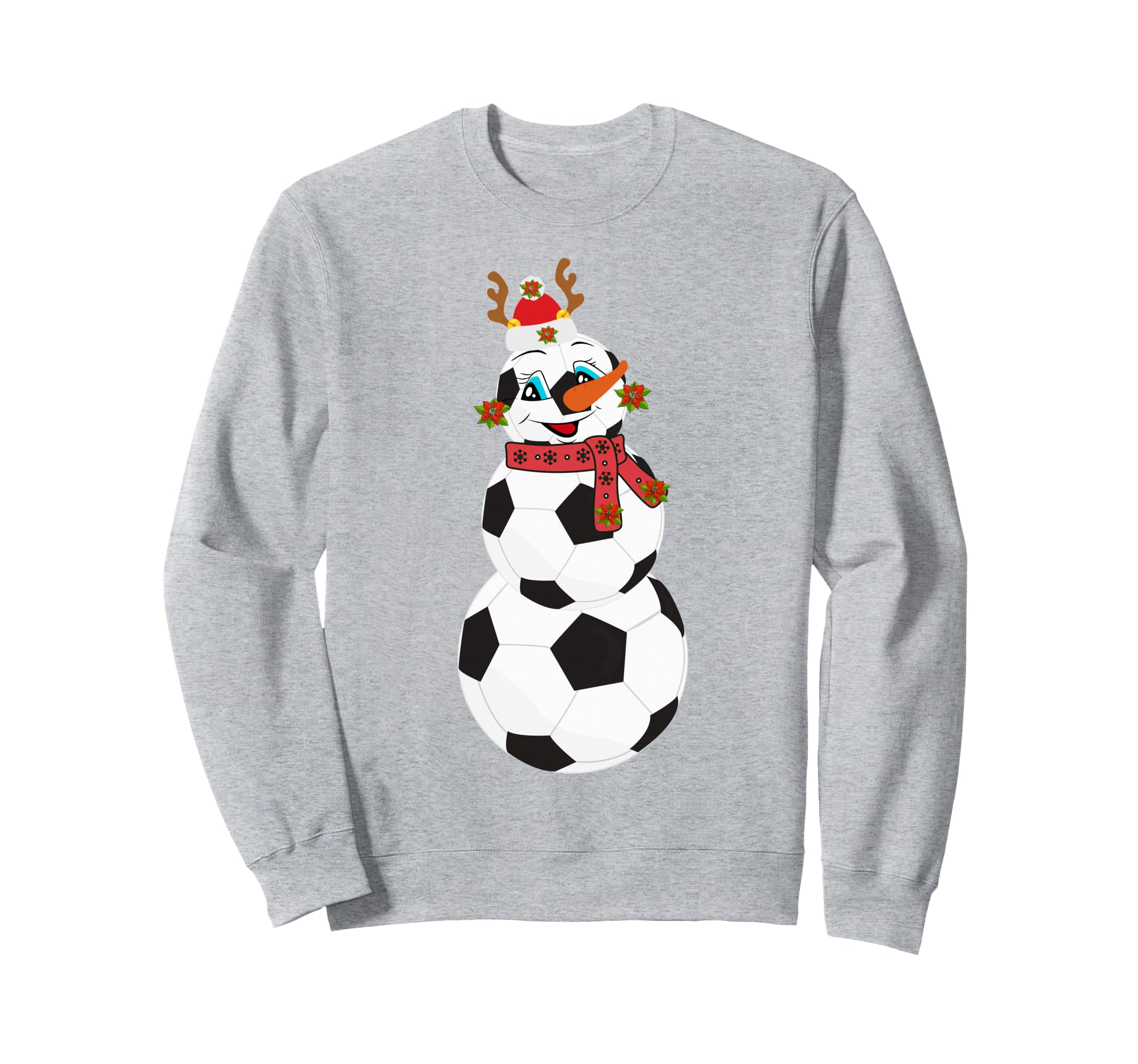 Soccer Balls Snowman Winter Sports Sweatshirt - Custom Art Print Unisex - T-Shirt, Sweatshirt, Hoodie