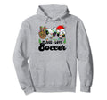 Groovy Peace Love Soccer Lights Pjs Hoodie - Graphic Print Unisex - T-Shirt, Sweatshirt, Hoodie